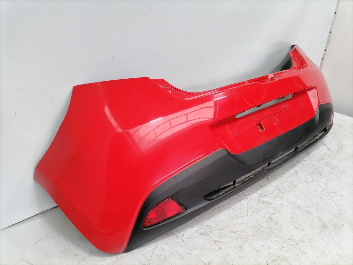 Mazda 2 DE original Sto&szlig;stange Stossf&auml;nger hinten Rot Bj.2010